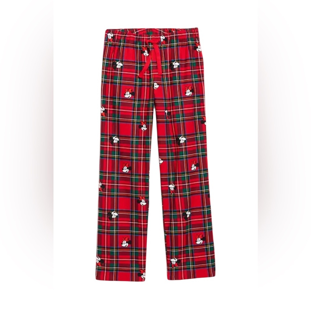 Old Navy x Disney Red Plaid Minnie Mouse Pajama Set - Picture 2 of 5